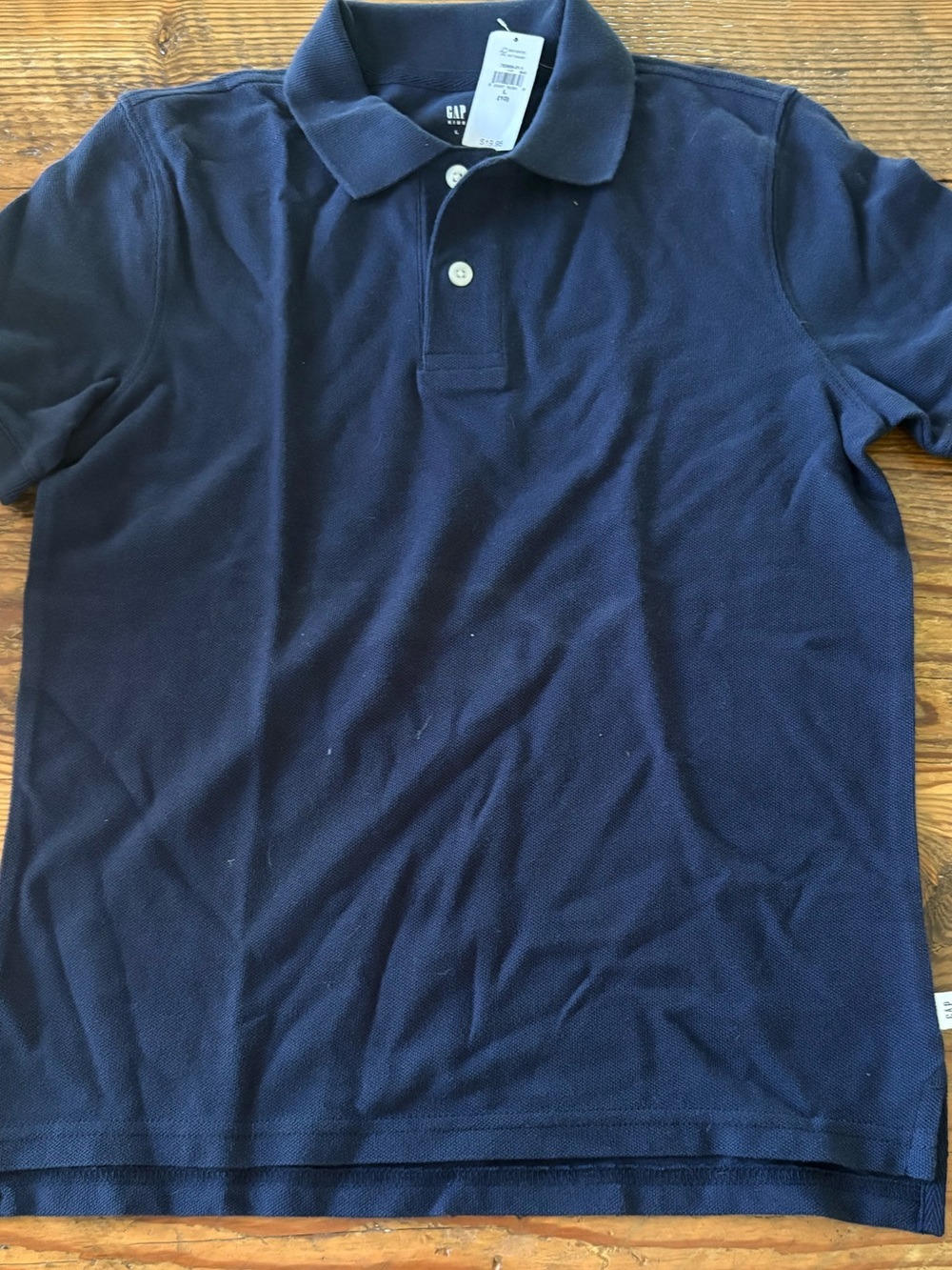 GAP Navy Blue Short-Sleeve Polo